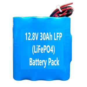 12.8V 30Ah LFP (LiFePO4) Battery Pack With BMS