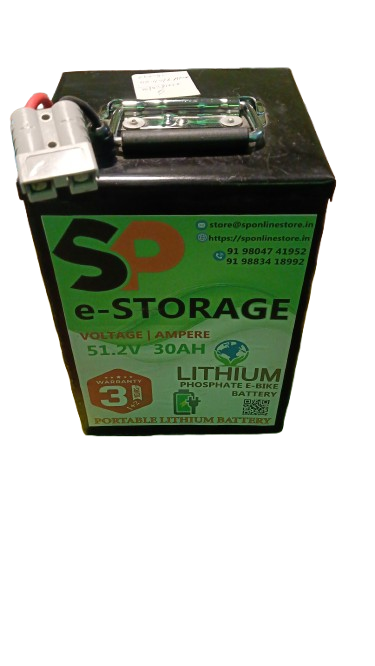51.2V 30Ah 16S 2P LFP Battery Pack for Electric Scooter